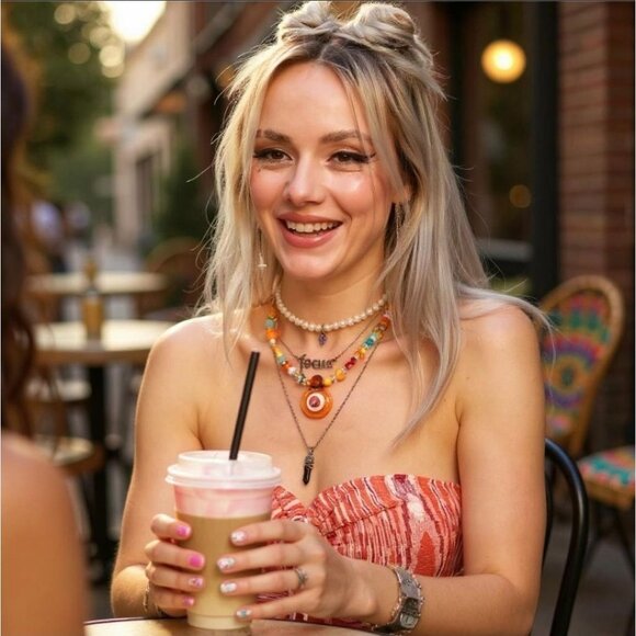 Cotton Candy Vibrant Orange Ruched Strapless Crop Top - Rooftop Radiance Edition - Picture 3 of 4